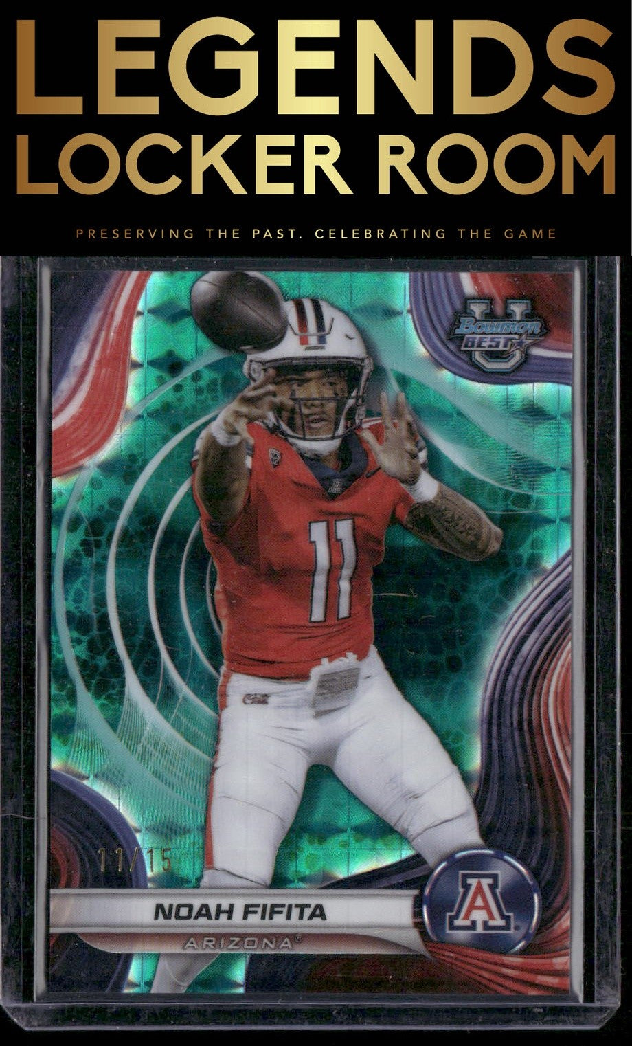 2024 Bowman University Best #79 Noah Fifita Teal Geometric Refractor #/15