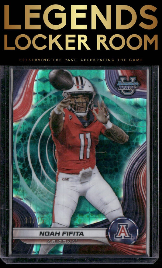 2024 Bowman University Best #79 Noah Fifita Teal Geometric Refractor #/15