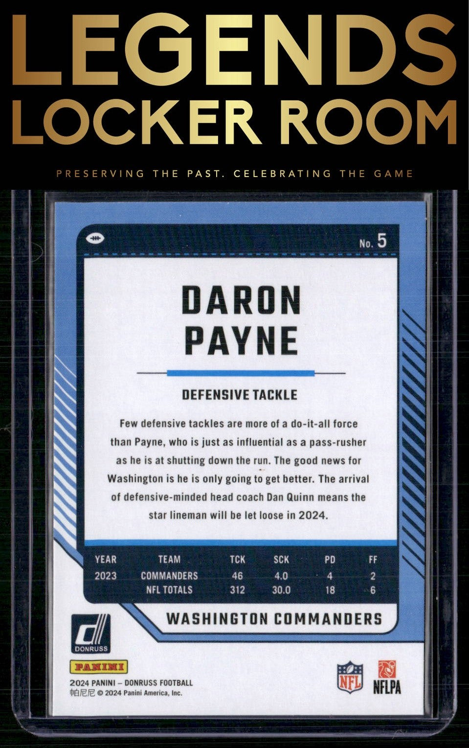 2024 Donruss #5 Daron Payne