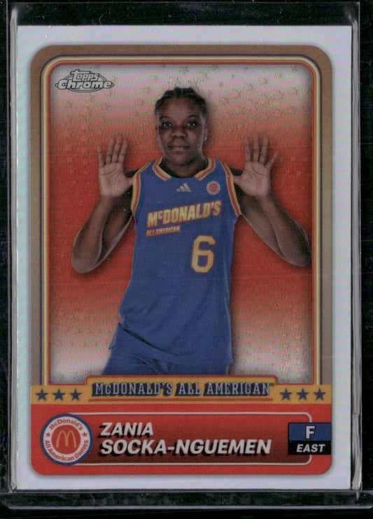 2024 Topps Chrome McDonald's All-American Zania Socka-Nguemen Refractor