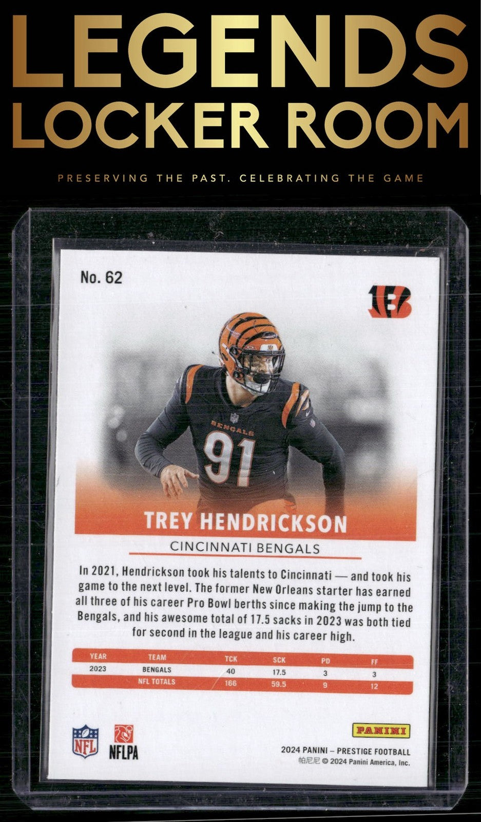 2024 Panini Prestige #62 Trey Hendrickson
