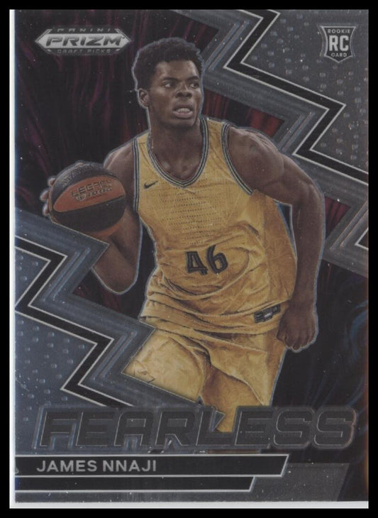 2023 Panini Prizm Draft Picks #6 James Nnaji Fearless