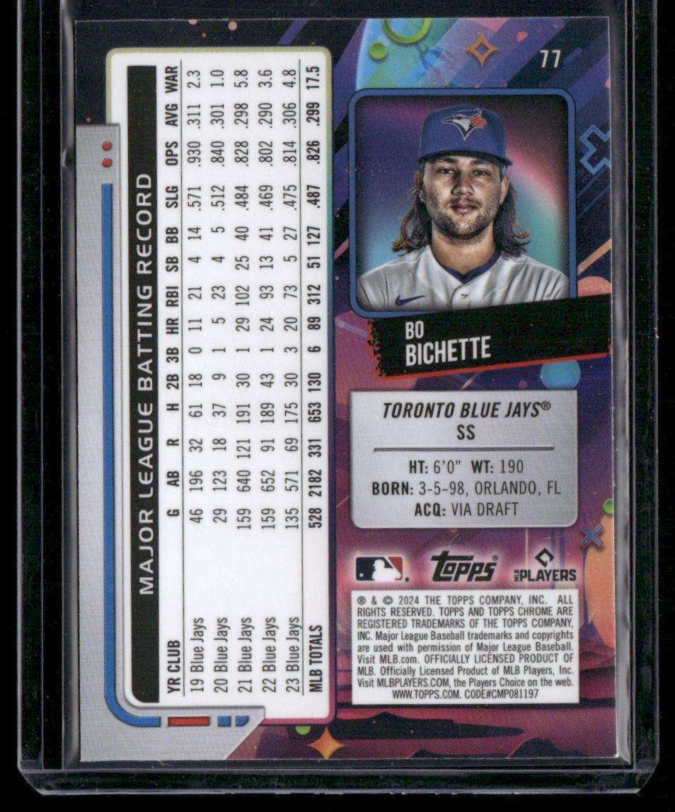 2024 Topps Chrome Cosmic #77 Bo Bichette