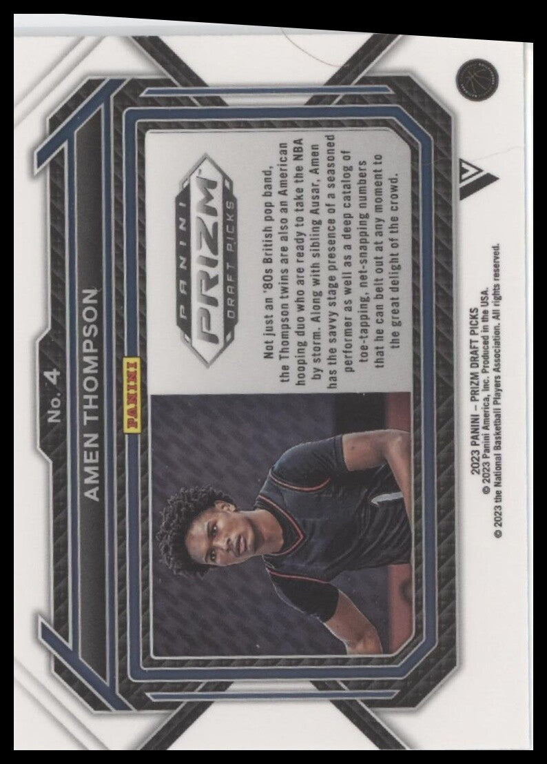 2023 Panini Prizm Draft Picks #4b Amen Thompson