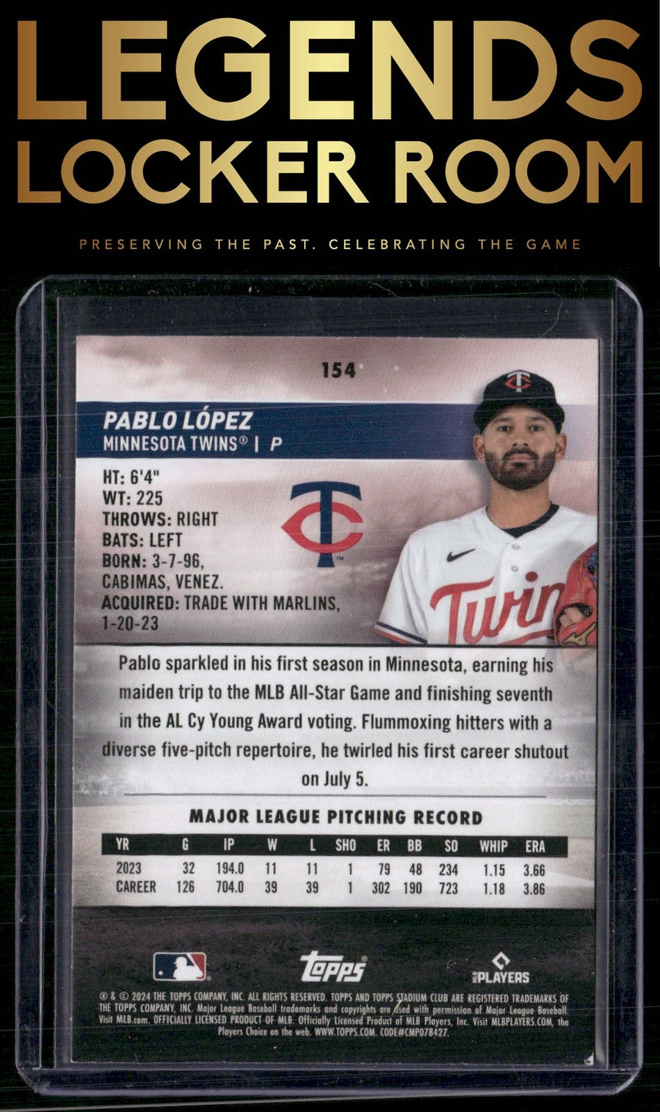 2024 Stadium Club #154 Pablo López