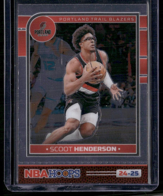 2024-25 Hoops #13 Scoot Henderson Premium Prizms Silver