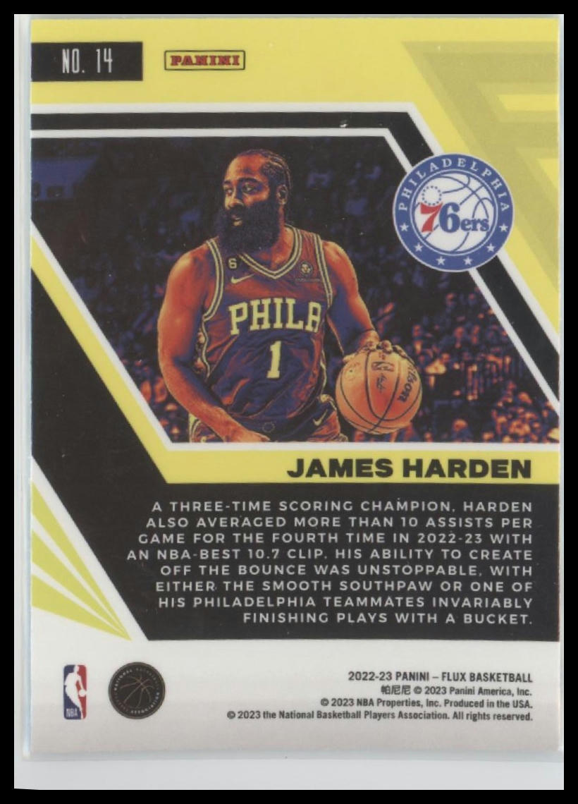 2022-23 Panini Flux #14 James Harden
