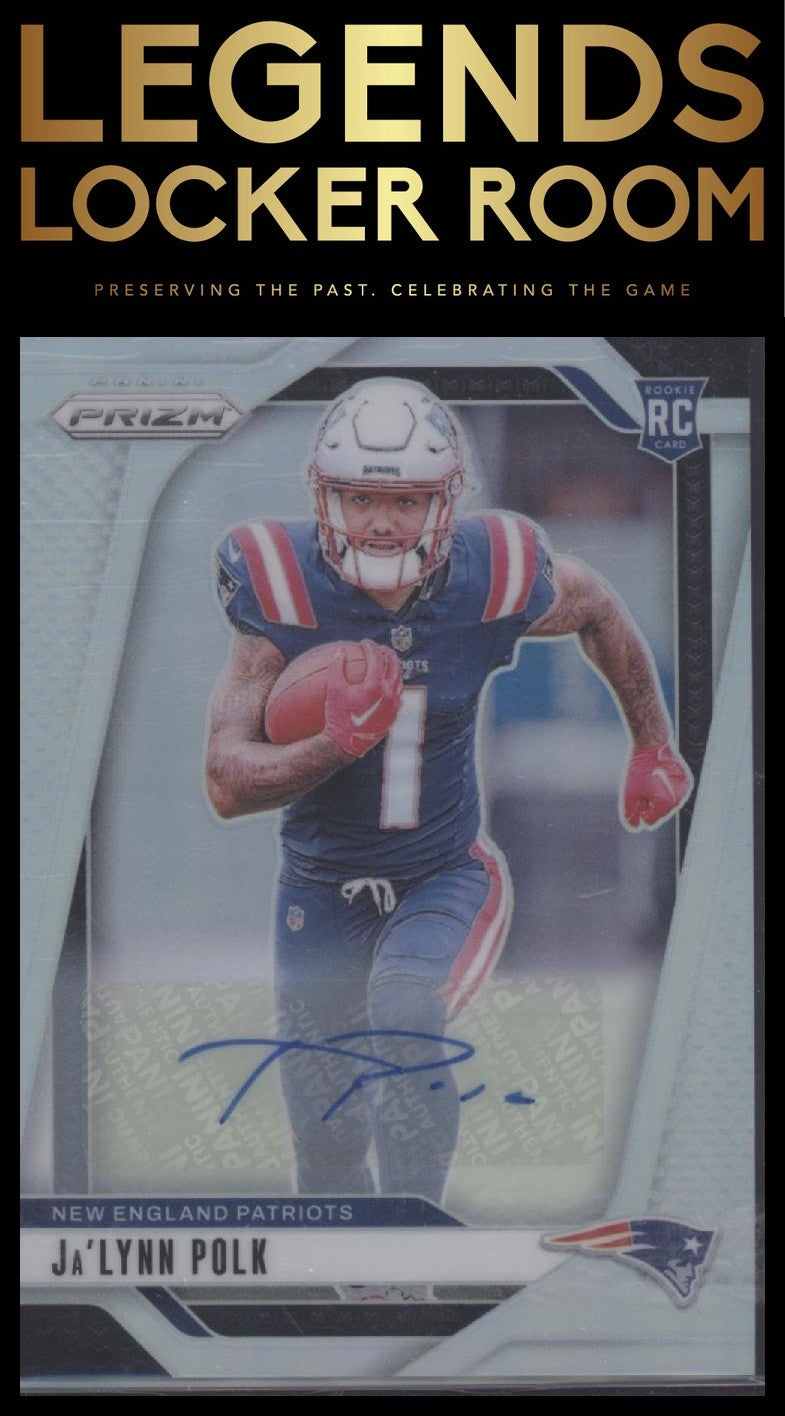 2024 Panini Prizm #339 Ja’Lynn Polk Rookie Autographs Silver Prizm