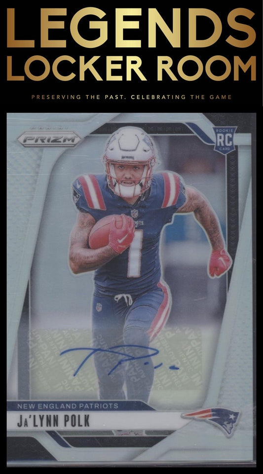2024 Panini Prizm #339 Ja’Lynn Polk Rookie Autographs Silver Prizm