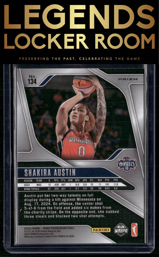 2024 Panini Prizm WNBA #134 Shakira Austin Silver Prizms