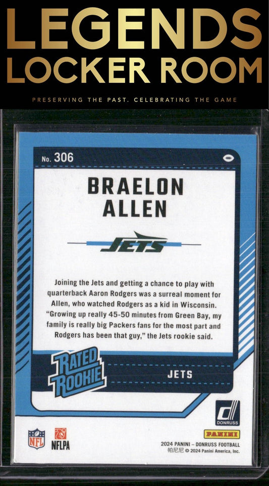2024 Donruss #306 Braelon Allen