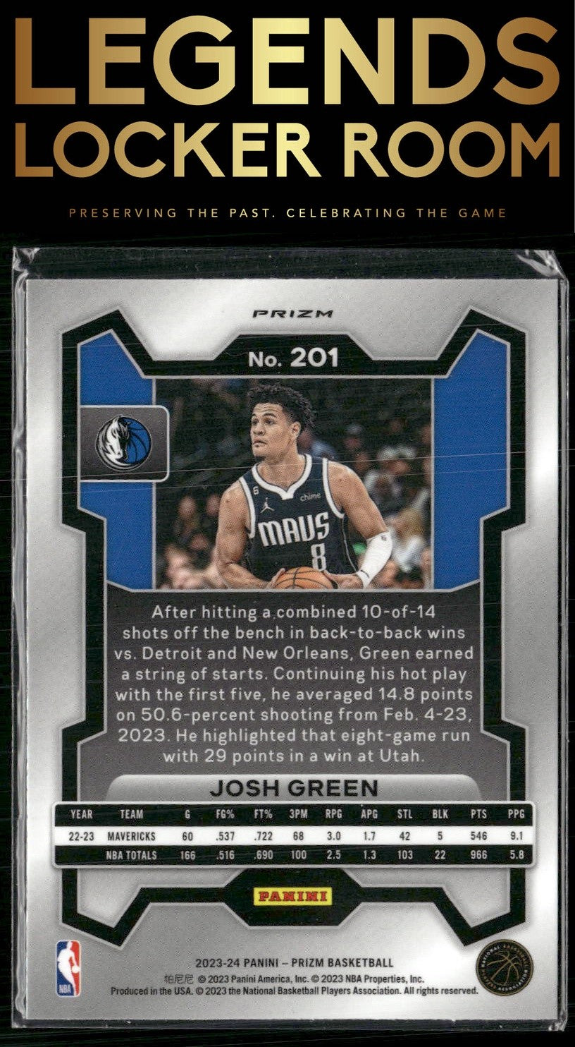 2023-24 Panini Prizm #201 Josh Green Prizms Fast Break
