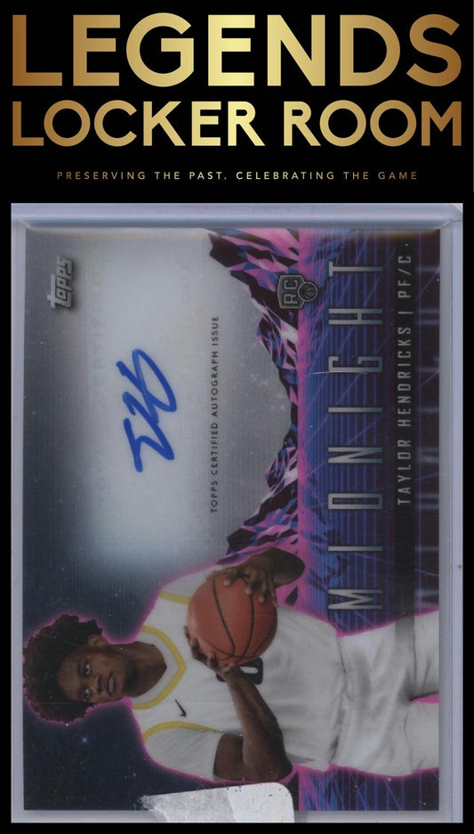 2023-24 Topps Midnight #RHS-TH Taylor Hendricks Rookie Horizon Signatures