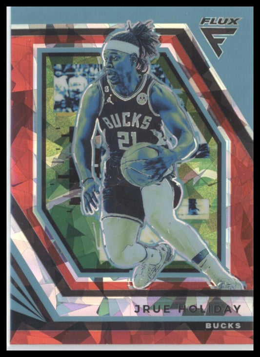 2022-23 Panini Flux #64 Jrue Holiday Red Cracked Ice