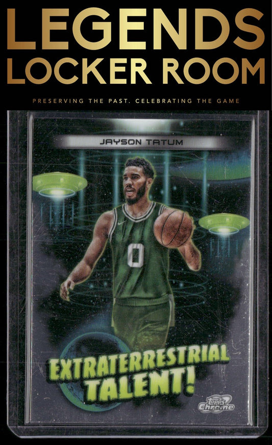 2023-24 Topps Chrome Cosmic #ET-5 Jayson Tatum Extraterrestrial Talent