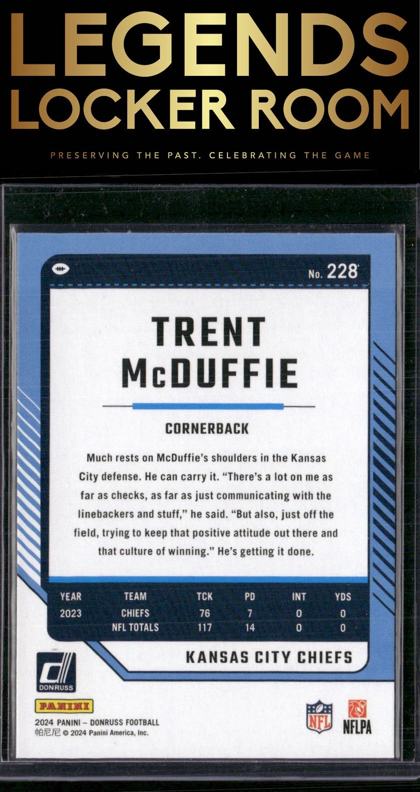 2024 Donruss #228 Trent McDuffie