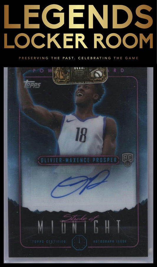 2023-24 Topps Midnight Olivier-Maxence Prosper Stroke of Midnight Autographs