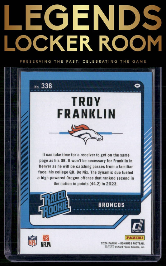 2024 Donruss #338 Troy Franklin