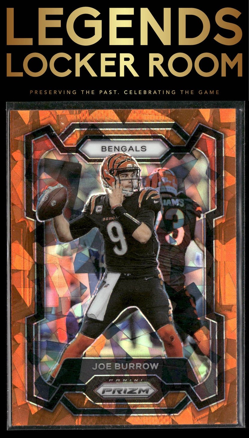 2023 Panini Prizm #57 Joe Burrow Orange Ice