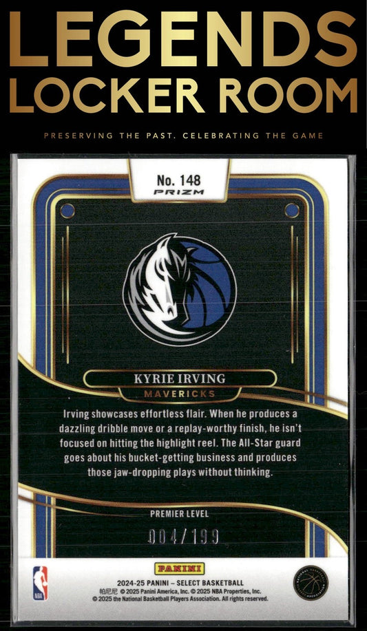 2024-25 Panini Select #148 Kyrie Irving Red Prizm #/199