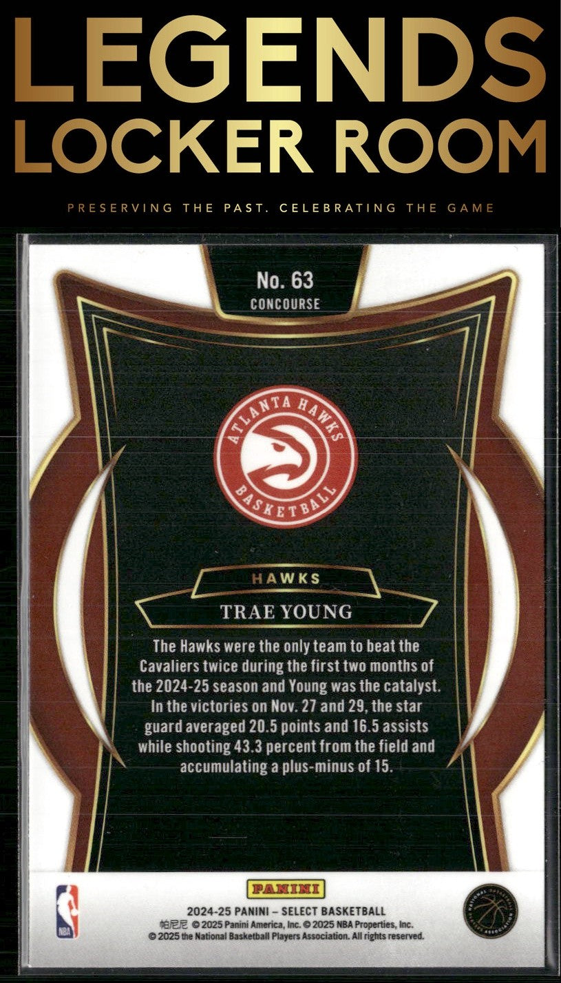 2024-25 Panini Select #63 Trae Young