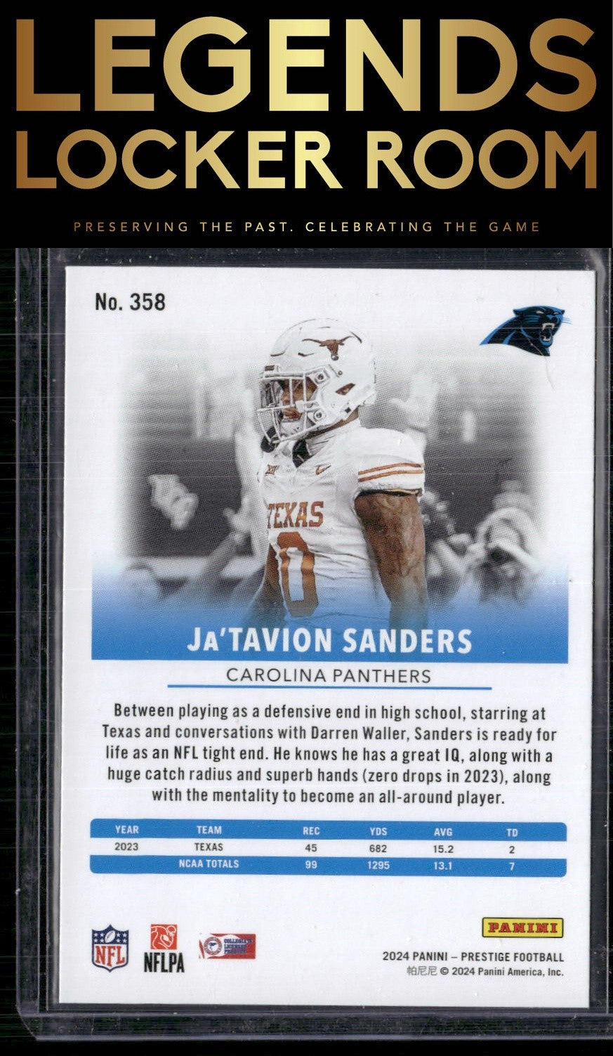 2024 Panini Prestige #358 Ja'Tavion Sanders