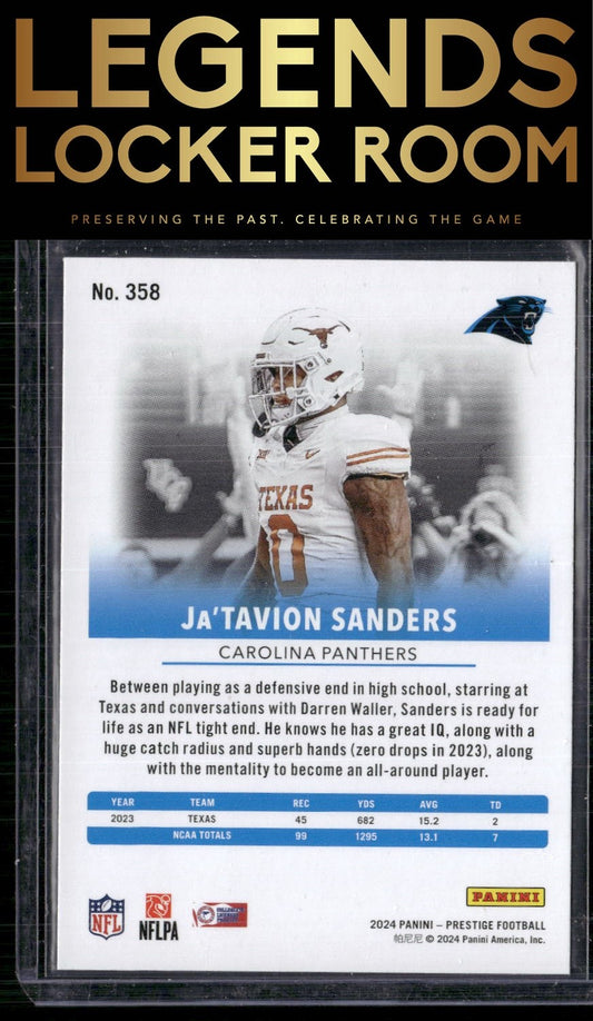 2024 Panini Prestige #358 Ja'Tavion Sanders