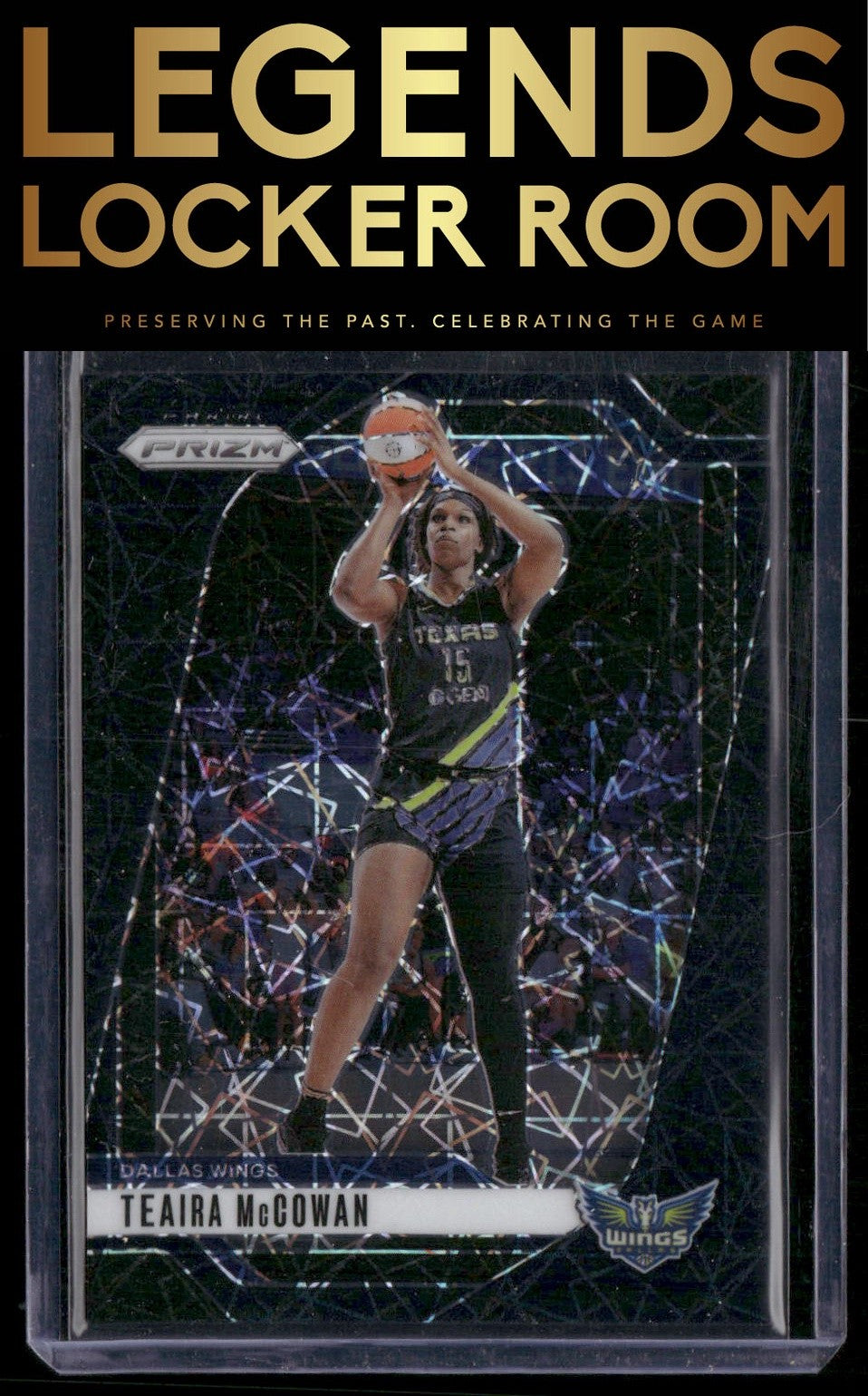 2024 Panini Prizm WNBA #105 Teaira McCowan Black Velocity Prizms #/39