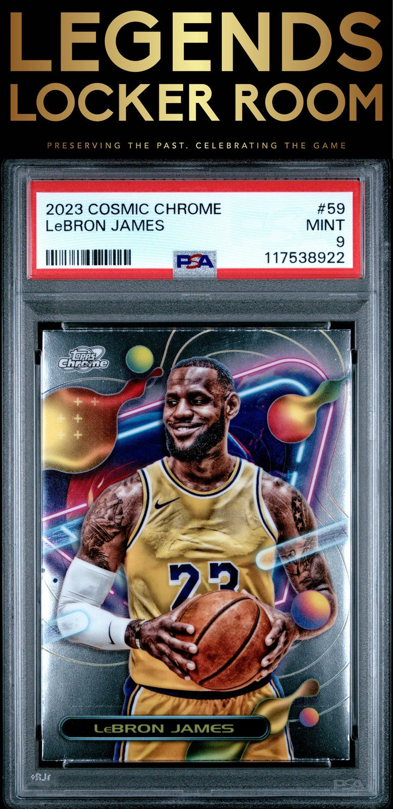 2023 Topps Cosmic Chrome #59 Lebron James PSA 9