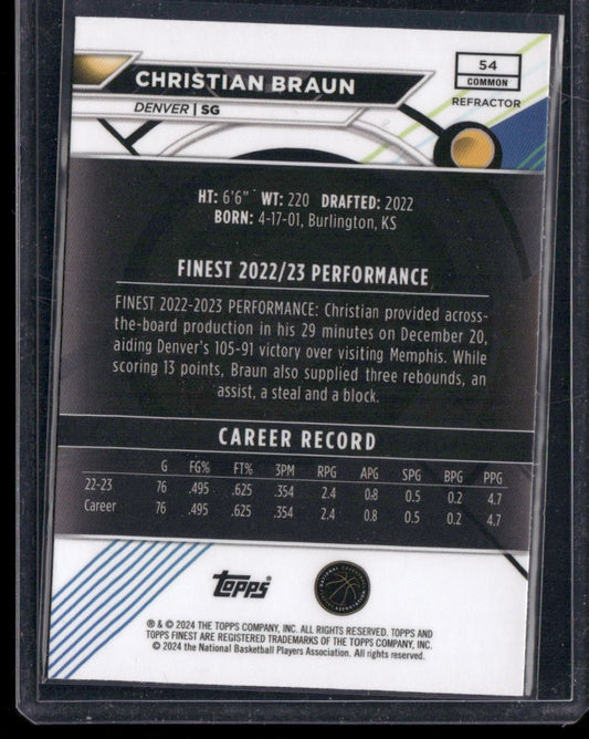 54 #54 Christian Braun Refractor