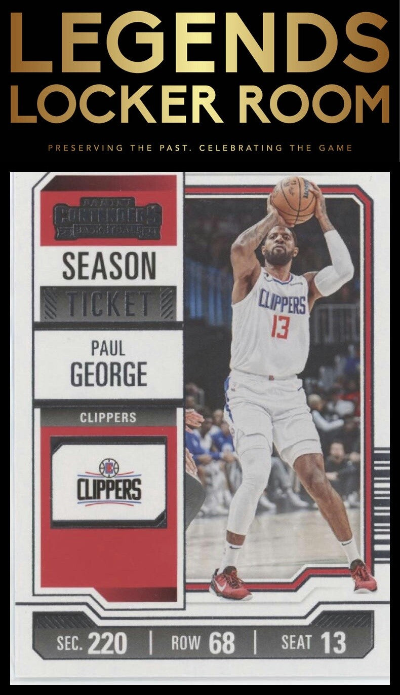 2023-24 Panini Contenders #22 Paul George Season Ticket Retail