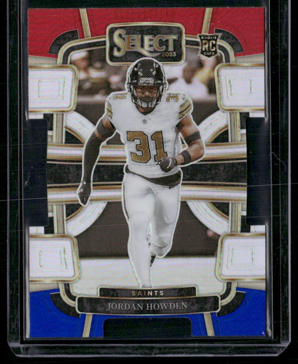 2023 Panini Select #70 Jordan Howden Red and Blue Prizms Die Cuts