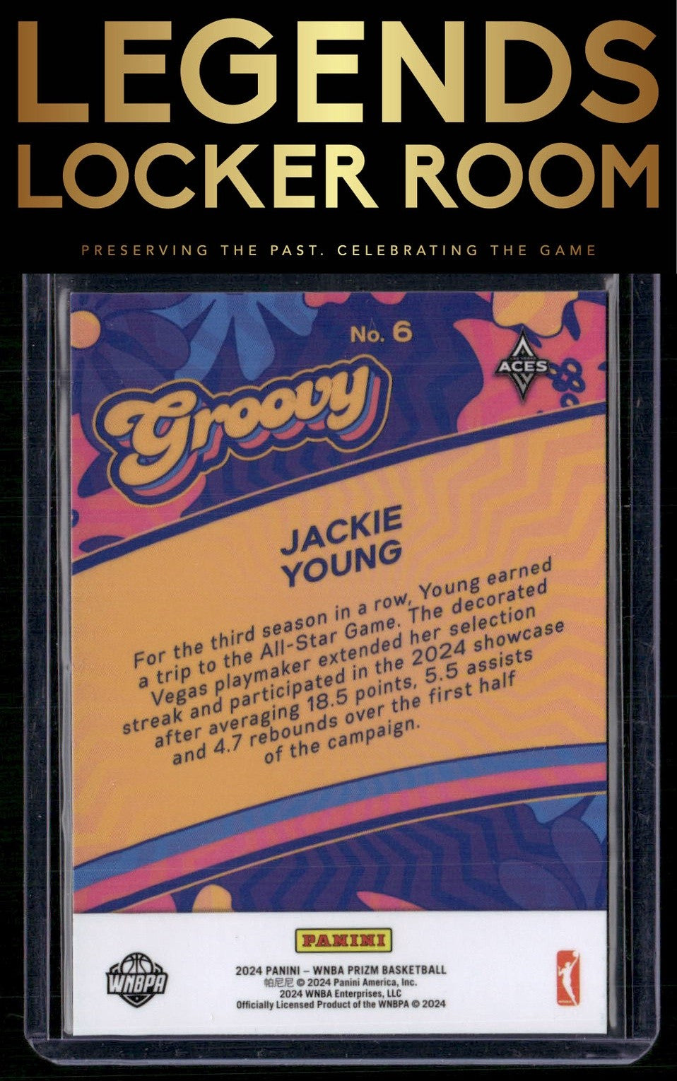 2024 Panini Prizm WNBA #6 Jackie Young Groovy