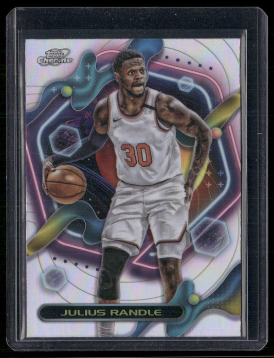 2023-24 Topps Chrome Cosmic #85 Julius Randle Refractors