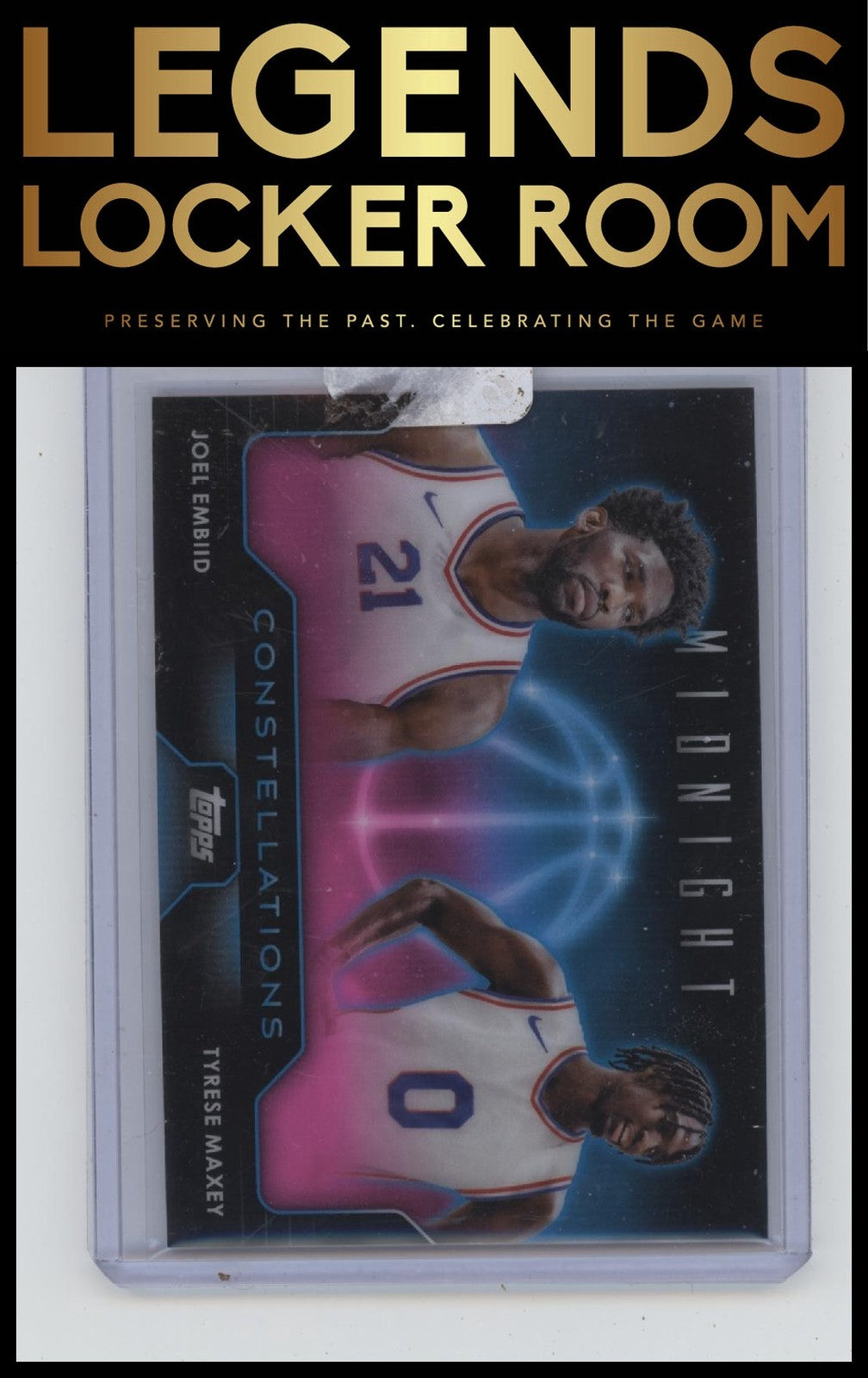 2023-24 Topps Midnight #C-15 Joel Embiid / Tyrese Maxey Constellations