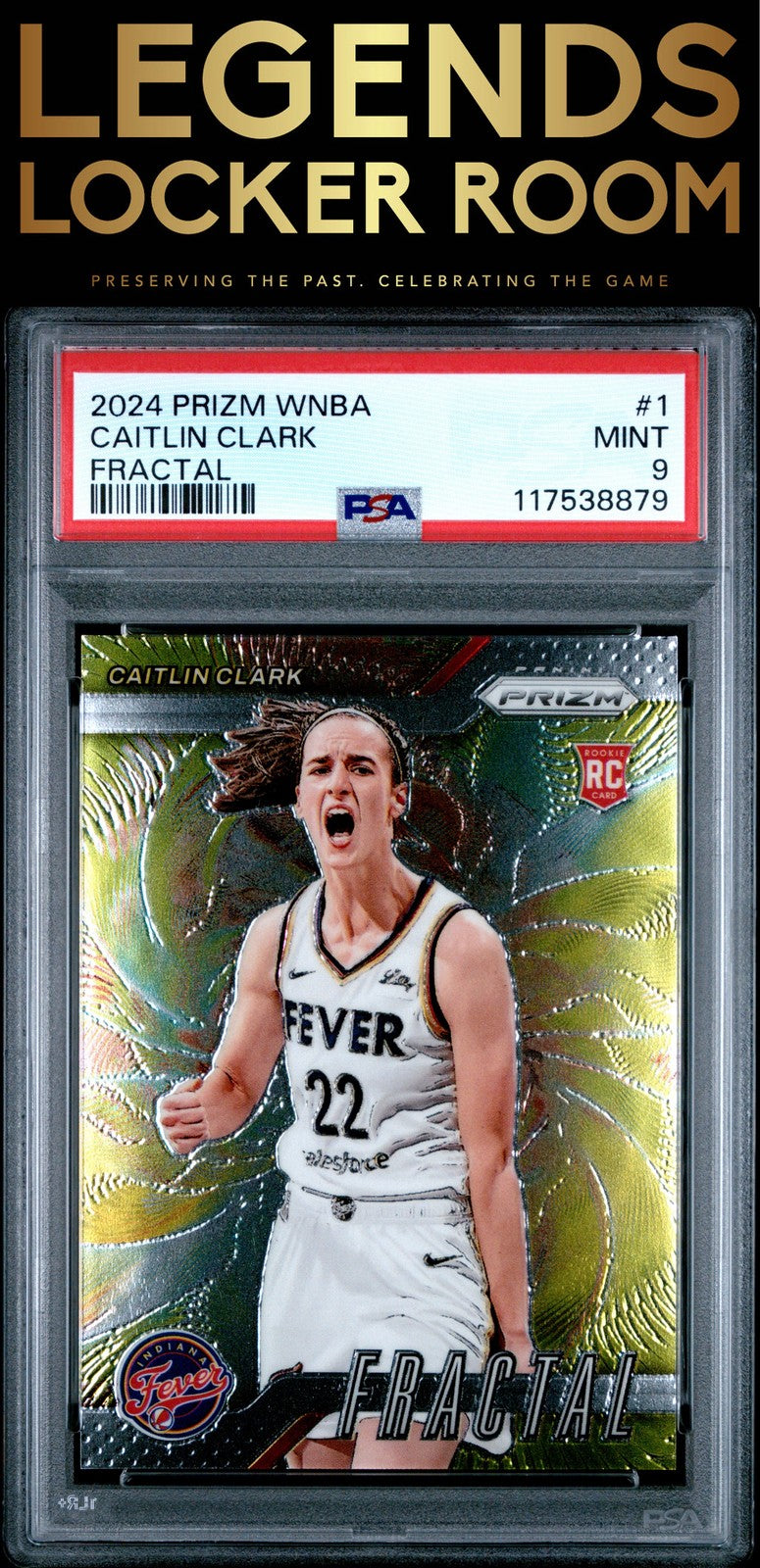 2024 Panini Prizm Wnba Fractal #1 Caitlin Clark PSA 9