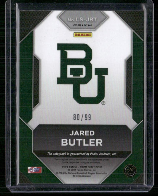 2024 Panini Prizm Draft Picks Jared Butler Legacy Signatures Purple Ice #/99