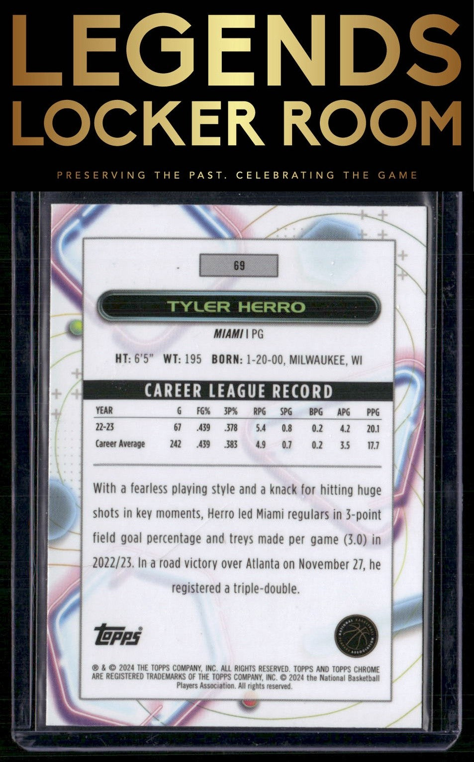 2023-24 Topps Chrome Cosmic #69 Tyler Herro