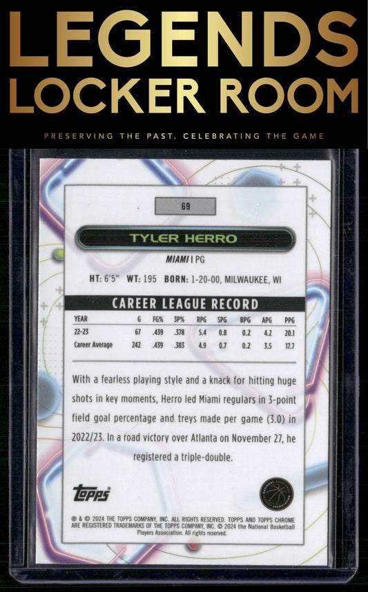 2023-24 Topps Chrome Cosmic #69 Tyler Herro