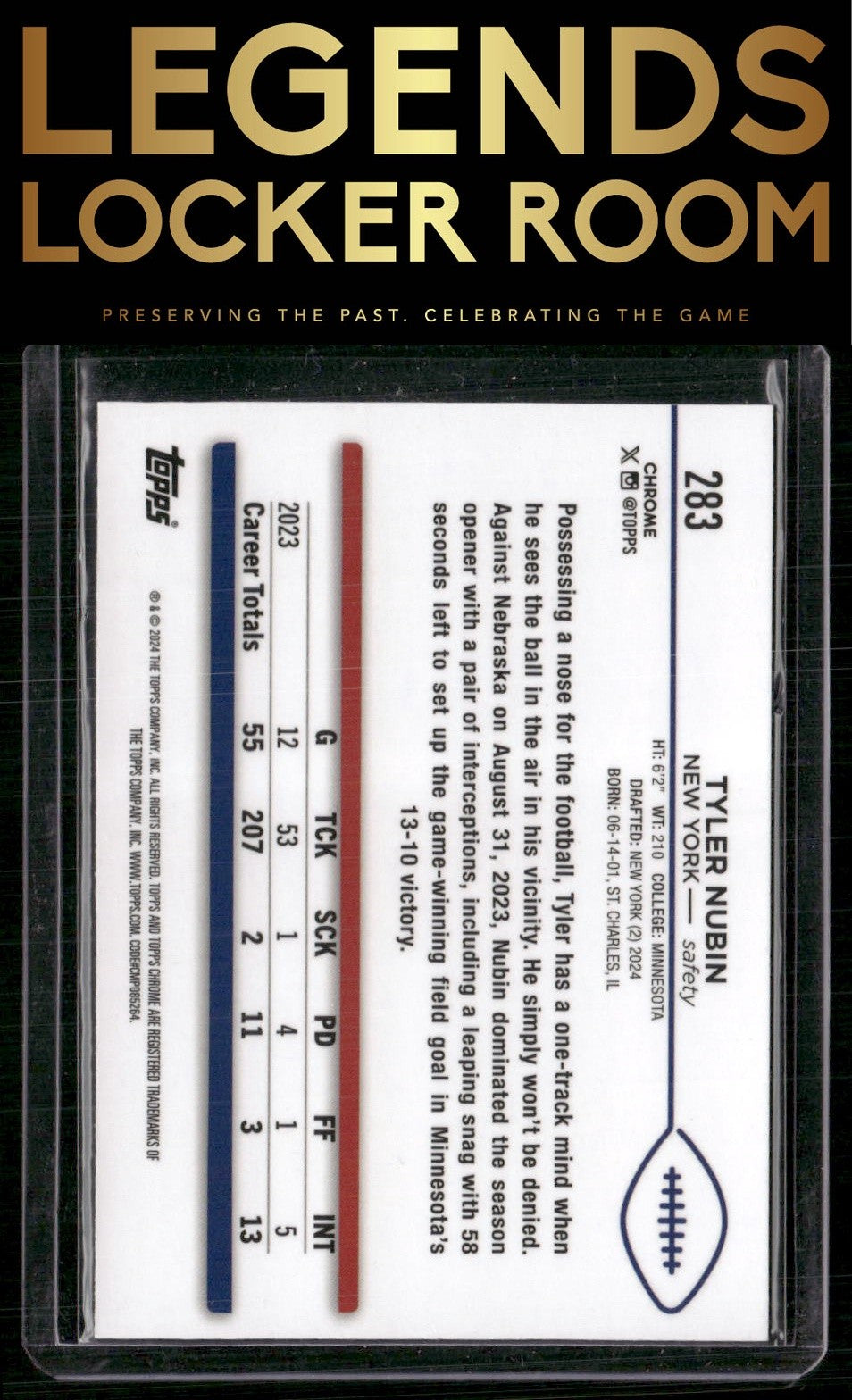 2024 Topps Chrome #283 Tyler Nubin