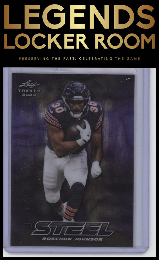 2023 Leaf Trinity - Steel Purple Lava #S-70 Roschon Johnson #/49