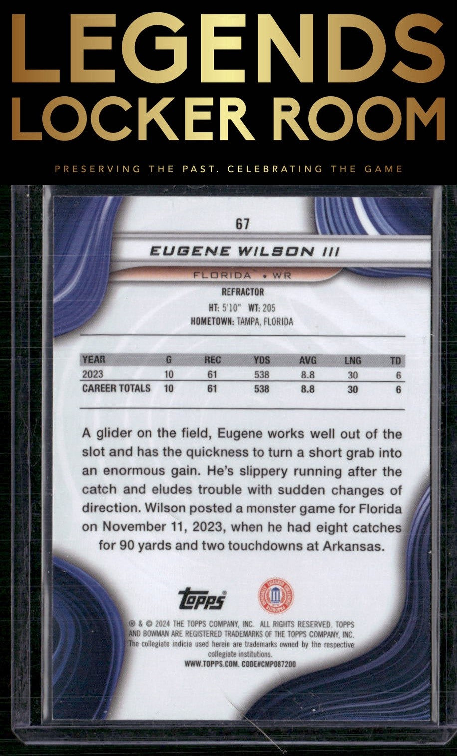 2024 Bowman University Best #67 Eugene Wilson III