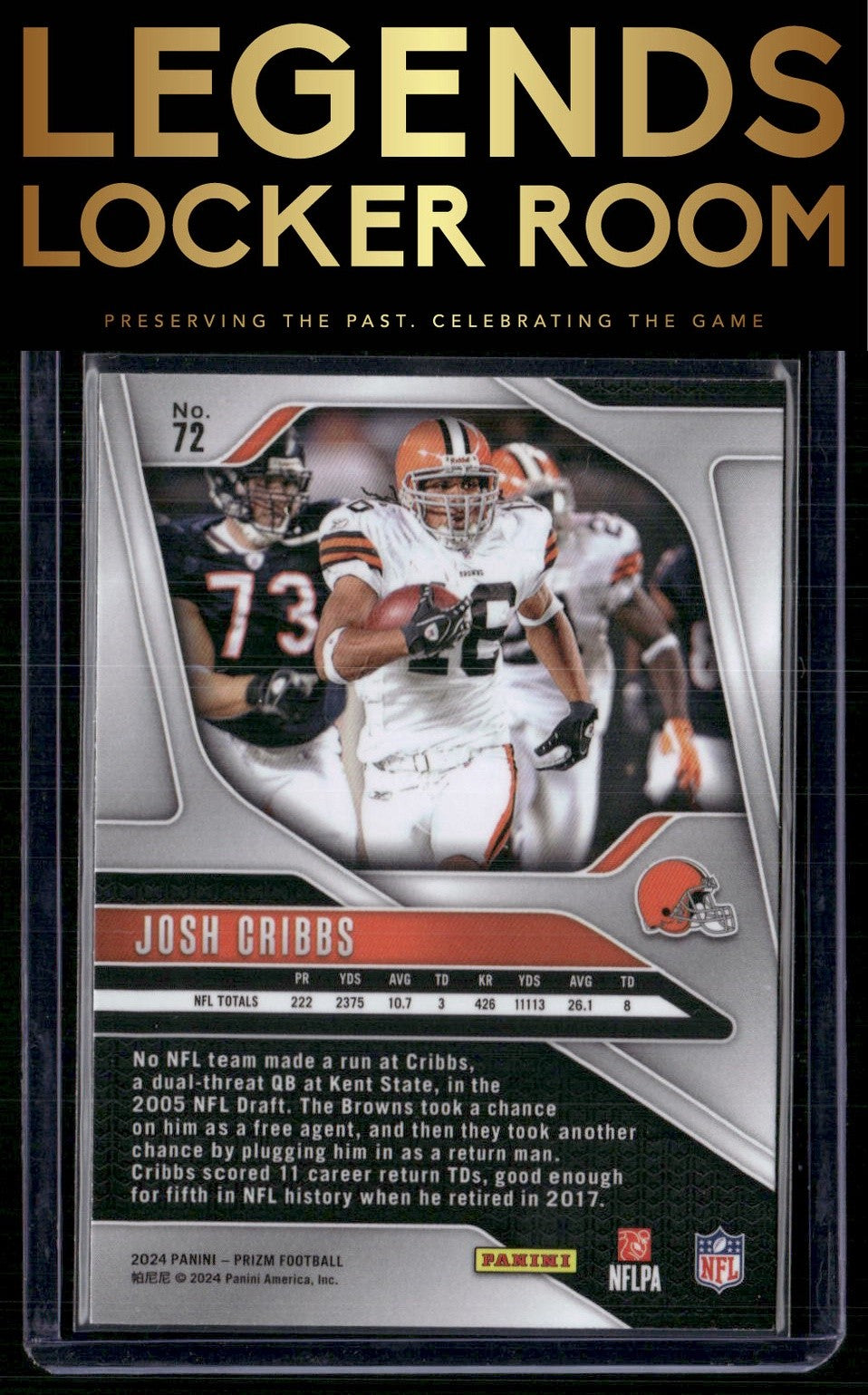 2024 Panini Prizm #72 Josh Cribbs