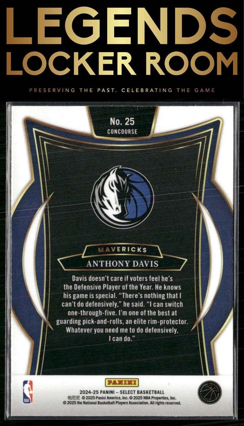 2024-25 Panini Select #25 Anthony Davis