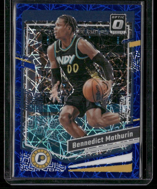2023-24 Donruss Optic #122 Bennedict Mathurin Blue Velocity
