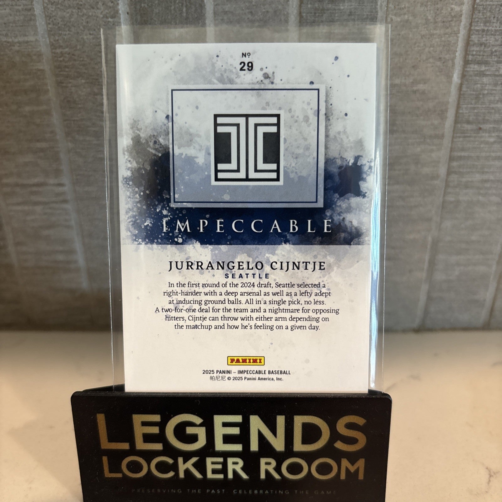 2025 Panini Impeccable Jurrangelo Cijntje /60