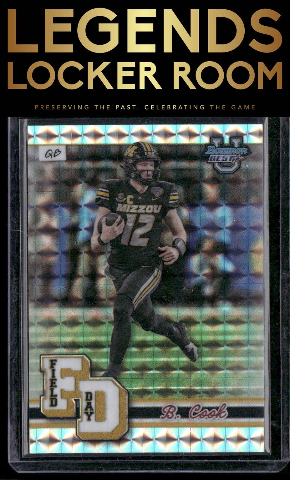2024 Bowman University Best #FD-16 Brady Cook Field Day Geometric Refractor
