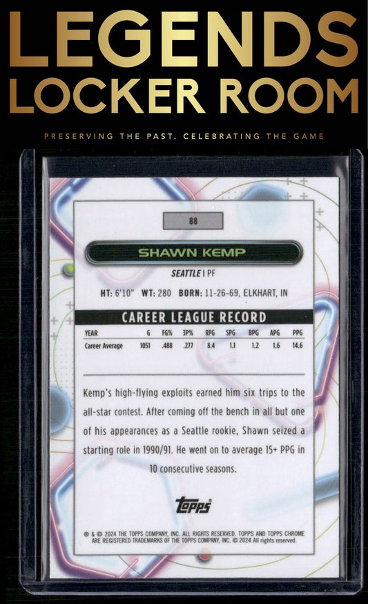 2023-24 Topps Chrome Cosmic #88 Shawn Kemp