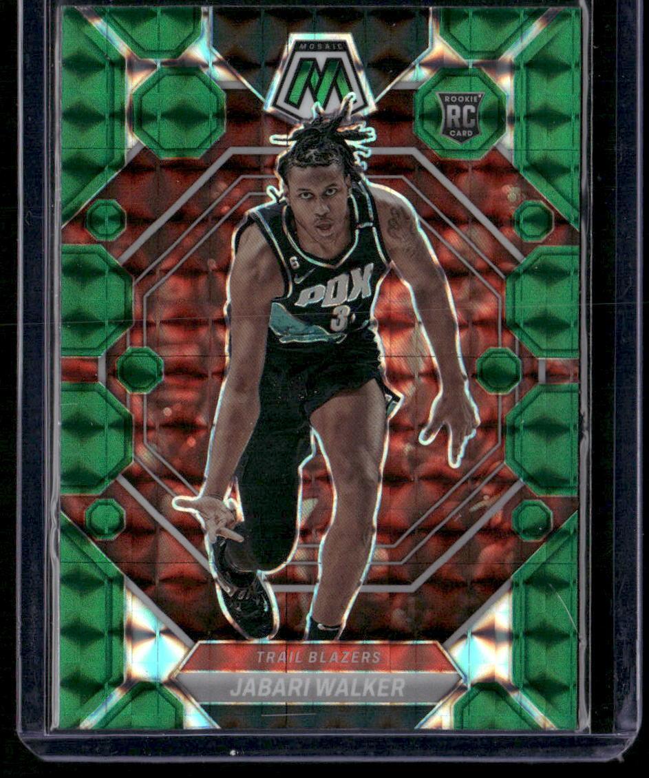 2022-23 Panini Mosaic #215 Jabari Walker Green