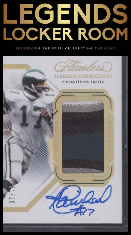 2023 Panini Flawless #PA-HCA Harold Carmichael Patch Autographs #/25